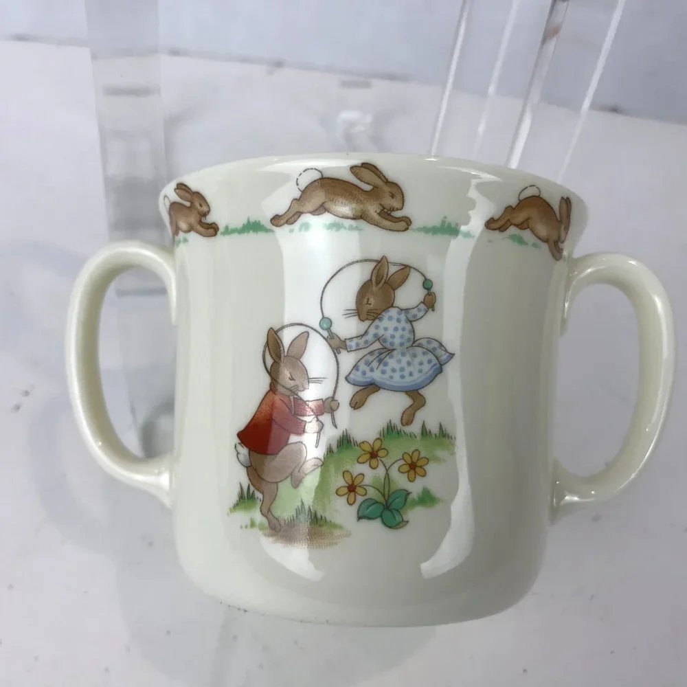 Royal Doulton ceramic, Bunnykins two handled child's mug